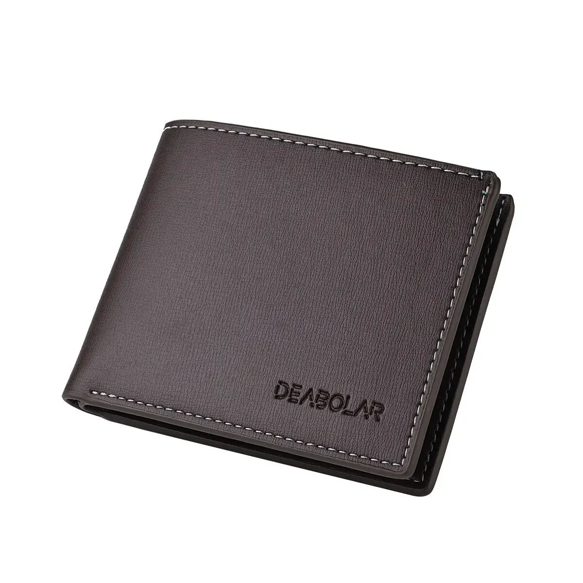 Ultra Thin Mens Wallet Leather Bifold Compact Cash Holder for Men with Coin Pocket