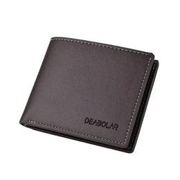 Ultra Thin Mens Wallet Leather Bifold Compact Cash Holder for Men with Coin Pocket