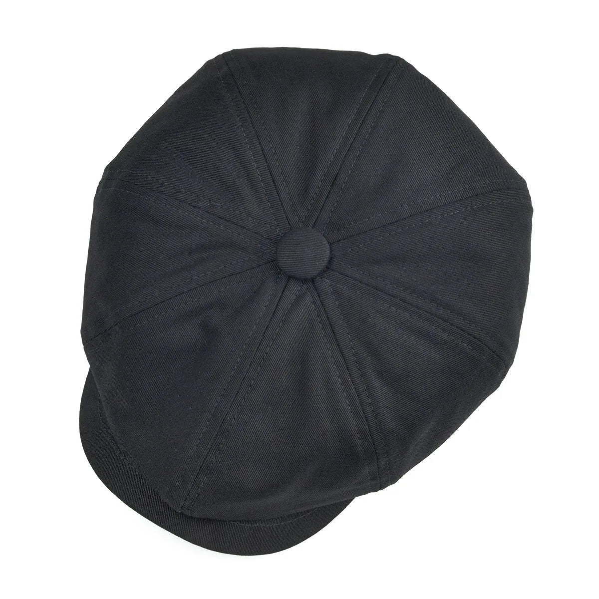 BOTVELA Newsboy Cap Men's Twill Cotton Eight Panel Hat Women's Baker Boy Caps Retro Big Large Hats Male Boina Black Beret 003