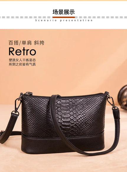 Handbag – Leather Crocodile Pattern