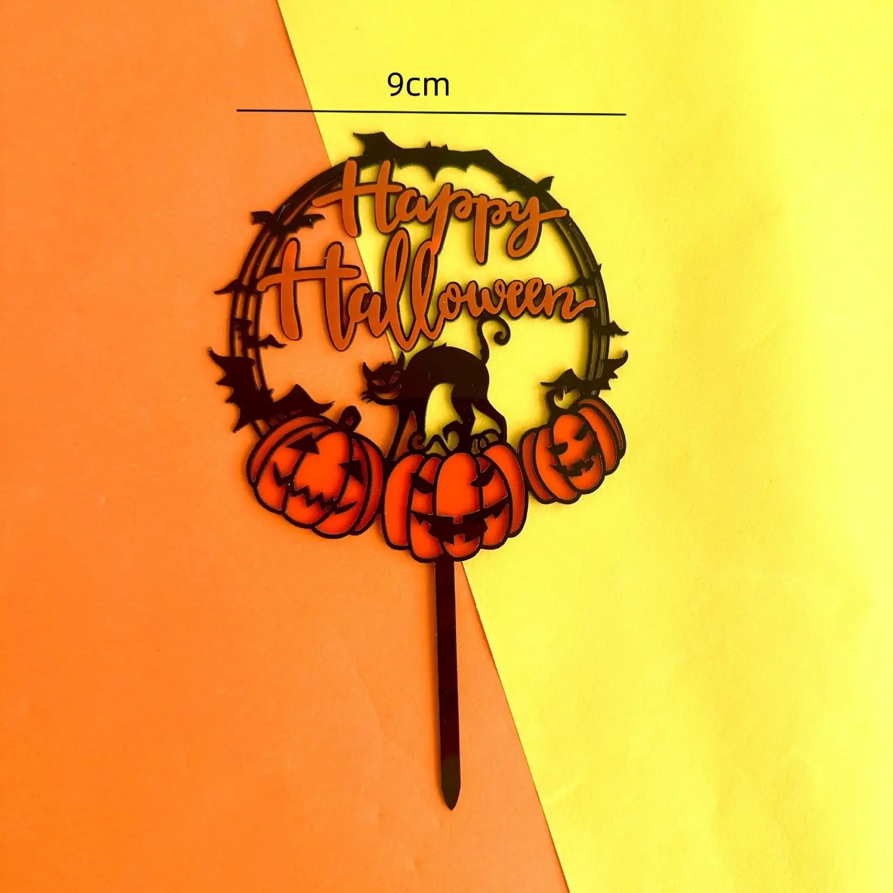 2025 Halloween Cake Decorations Pumpkin Ghost Black Castle Haunted Houses Cake Toppers for Happy Halloween Party Supplies