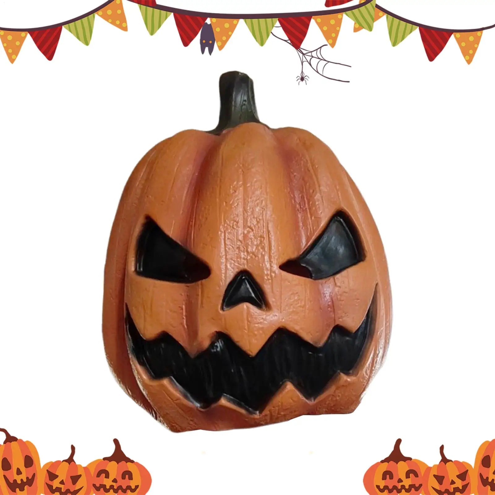 Creepy Party  Scary Halloween Costumes Pumpkin Head Cover Creepy Cosplay  Headdress For Party And Trick Prop  Adult Party Mask