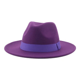 Fedora Hat Women Winter Hats for Women Ribbon Band Men's Hat Wide Brim Classic Beige Wedding Church Bowler New Cap Chapeau Femme