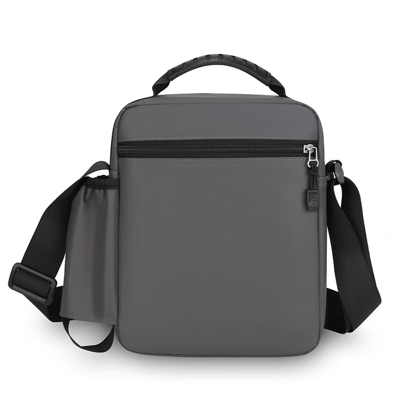 Mens Nylon Crossbody Bag Wear Resistant Multi Compartments Adjustable Strap For Hiking Cycling Work Errands Outdoor Daily Carry