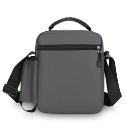 Mens Nylon Crossbody Bag Wear Resistant Multi Compartments Adjustable Strap For Hiking Cycling Work Errands Outdoor Daily Carry