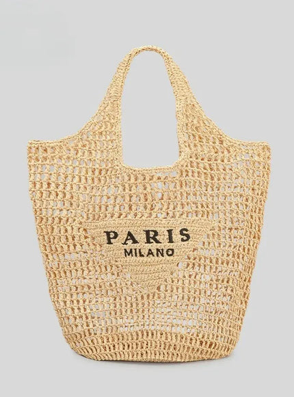 Hot-selling Hand-woven Women's Handbag – Letter Embroidery