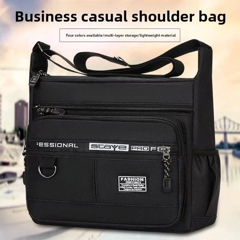 2026 Men's Messenger Bag Crossbody Shoulder Bags Men Small Sling Pack For Work Business Waterproof Oxford Packs Satchel Purse