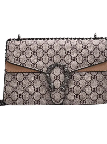 Dionysus Women's Print Shoulder Slung Bags Chain Bag