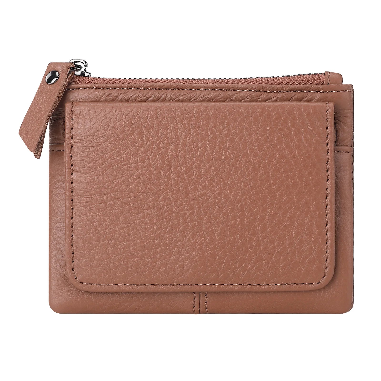New Cow Leather Women's And Men's Card Bag Coin Purse Slim Credit Card Holder Wallet For Men and Women ID Card Pocket