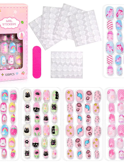 KissIcon Kids Cartoon Press On Nails - Jelly
