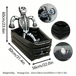 Halloween Decoration Skull Ice Bucket Halloween Party Supplies Beverage Bucket Halloween Decorations Storage Bucket Ice Trough