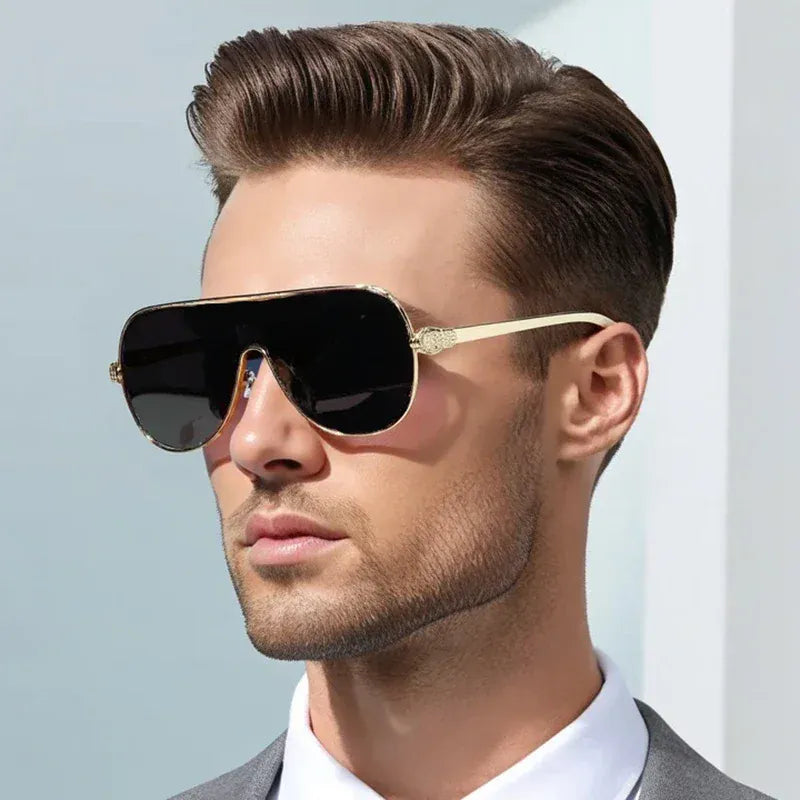 Dropshipman Oversized Snake Steampunk Sunglasses