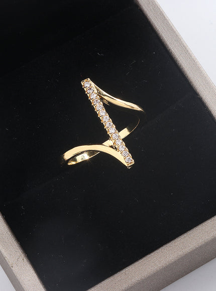 Simple 925 Silver Plated Ring for Women Fashion Geometric Line Jewelry Sterling Silver Jewelry Couple Ring Engagement Jewelry