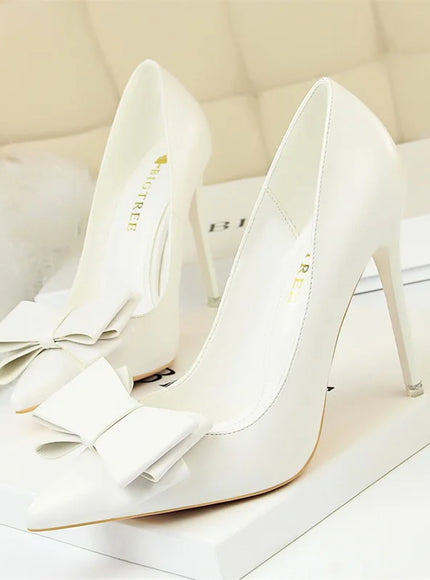 Fashion Sweet Women High Heel Shoes Blue Yellow