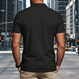 Men Polo Shirt Short Sleeve Breathable Soft Regular Fit Casual Business Golf Summer Daily Work Outdoor Lightweight Basic Tops