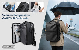 BANGE Expandable Men's Backpack Waterproof 17.3 in Laptop Backpack Man Large Capacity Hiking Travel Bag Male Backpacks for Men