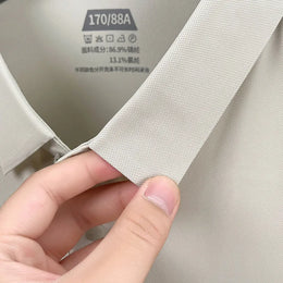 Men's Seamless Polo Shirt - Breathable Nylon-Spandex Blend, Reinforced Collar & Matching Buttons (12 Colors, M-4XL)