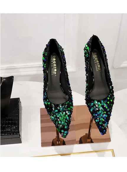 2024 Version Fashion Style Sequin Women's Shoes Shallow