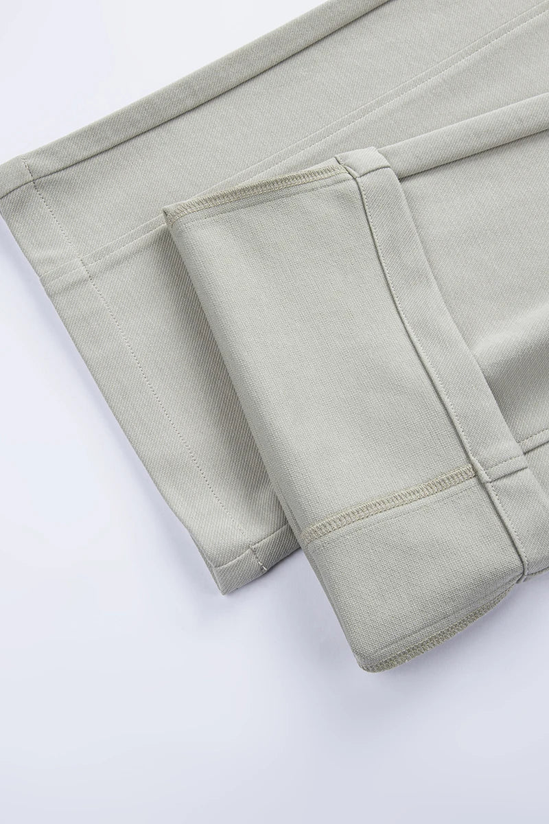 Lyocell Cotton Men's Casual Pants Breathable Straight Leg Loose Fit Elastic Waist Ice Silk Quick Dry Trousers Spring Summer 2026