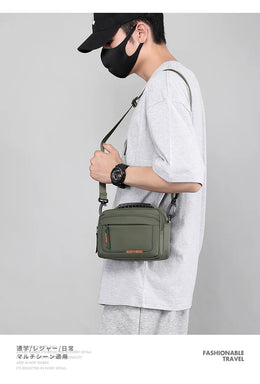 Men's Casual Messenger Bag Outdoor Small Shoulder Bag Multifunctional Travel Waist Bag Hanging Bag Crossbody Bags for Men