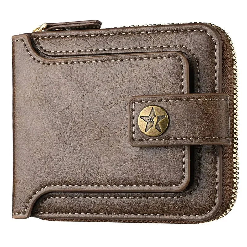 Custom Name&Text Mens Wallet Engraved Leather Wallets Personalized Mens Gifts for Husband from Wife Custom Wallet for Man Annive