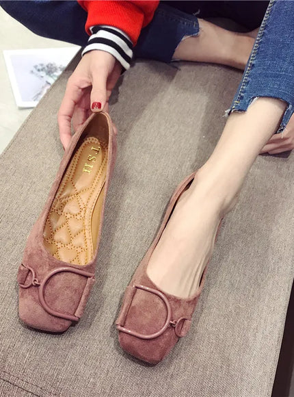 Flat Shoes for Women Spring 2023 New Suede