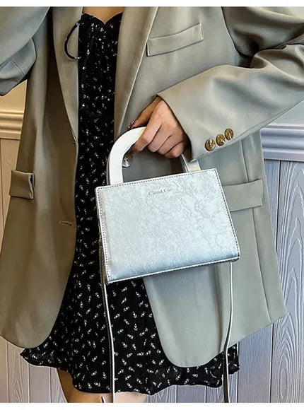 Women's Solid Color Handbag – High-quality Texture