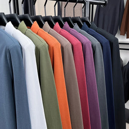 100% cotton spring and autumn new men's long sleeved casual comfortable fashion brand polo shirt exquisite pony embroidery top