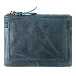 New Cow Leather Women's And Men's Card Bag Coin Purse Slim Credit Card Holder Wallet For Men and Women ID Card Pocket