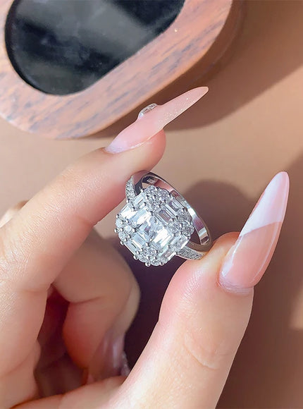 KissIcon Zirconia Ring For Women - Minimalist 925 Silver