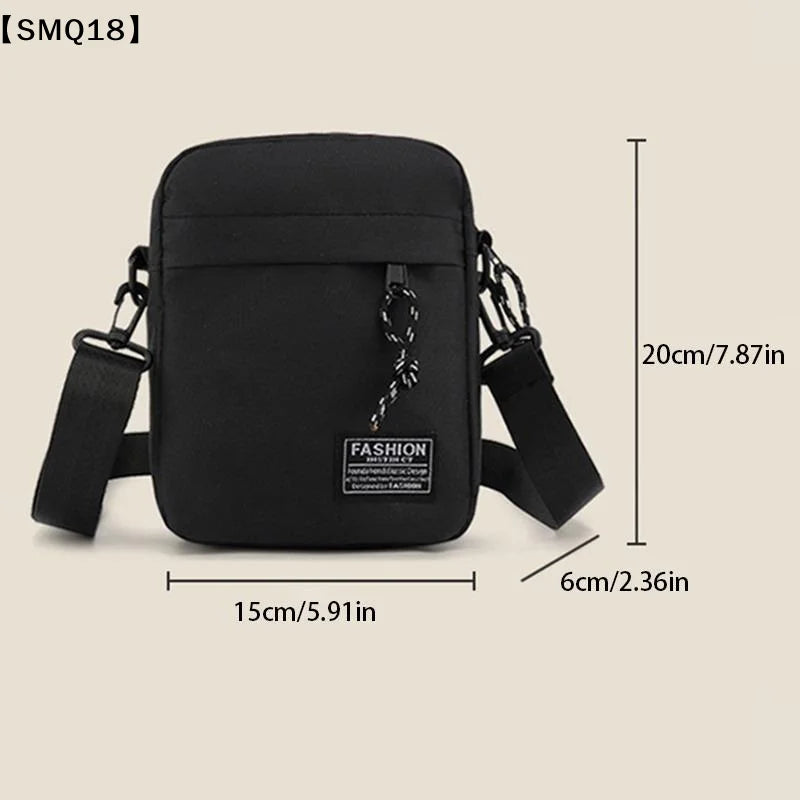 Men's Bag, Available In Single Shoulder Or Cross-body Design, Suitable For Daily Use During School. Made Of Nylon Material【SMQ】