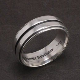 Dean Winchester Ring Authentic 925 Silver Supernatural Aphorism Engraving Saving People, Hunting Things, The Family Business