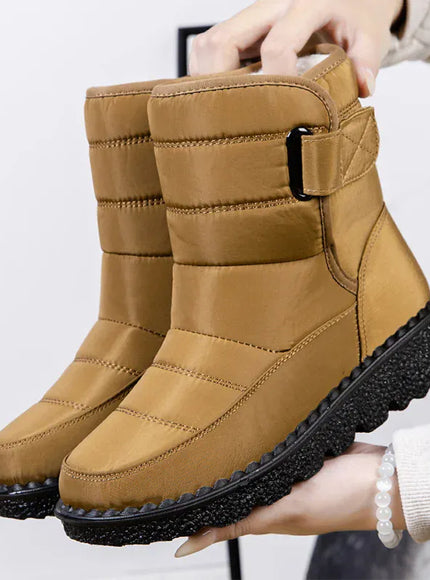 KissICON Yellow / 41 Women's Boots Low Heels Fur Boots For Winter