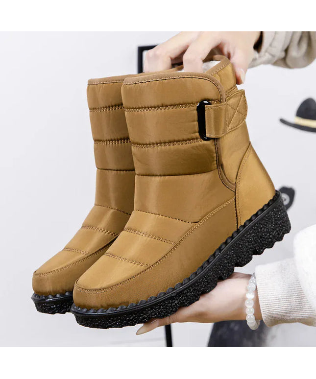 KissICON Yellow / 41 Women's Boots Low Heels Fur Boots For Winter