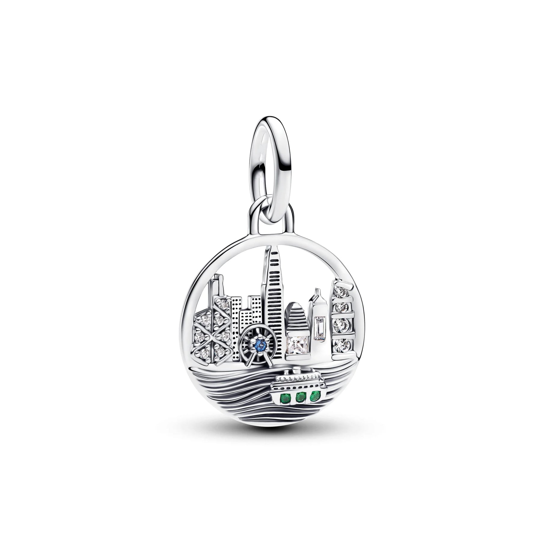 2026 New Disney Hot Sale 100%925 silver Lion Castle Charm Bead Necklace Stud Earrings Women DIY Fashion Jewellery Halloween Gift