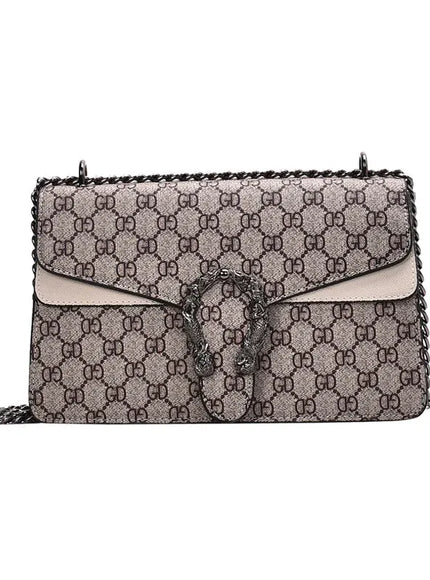 Dionysus Women's Print Shoulder Slung Bags Chain Bag