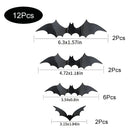 12pcs Black Bat