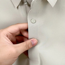 Men's Seamless Polo Shirt - Breathable Nylon-Spandex Blend, Reinforced Collar & Matching Buttons (12 Colors, M-4XL)
