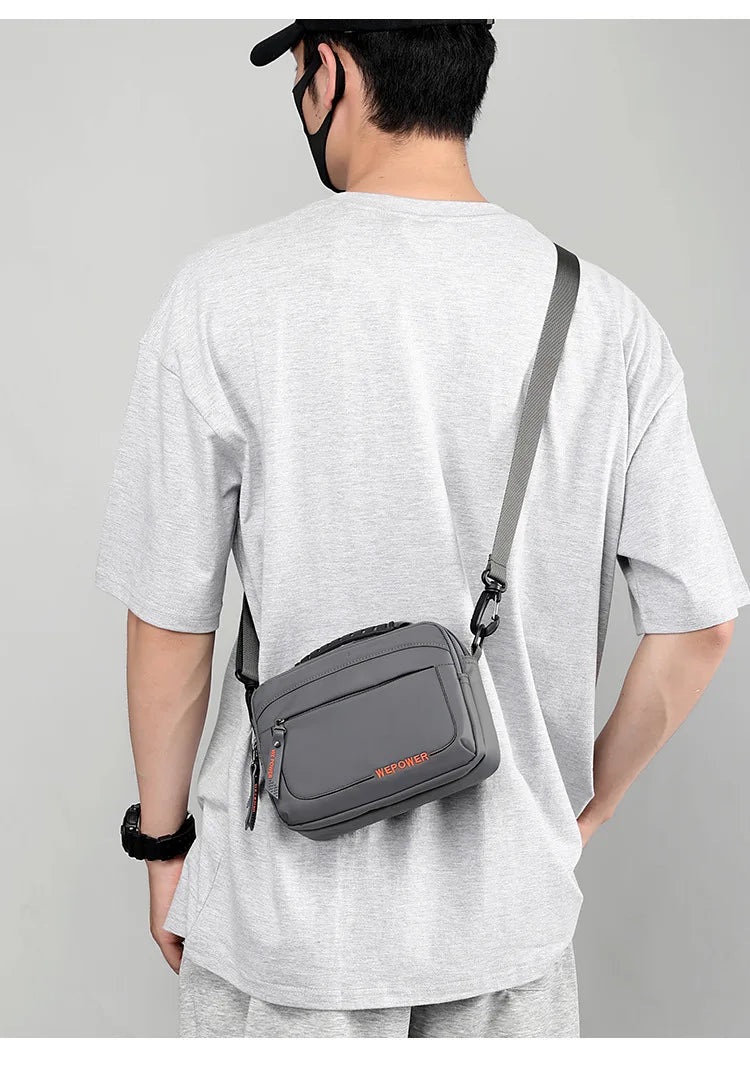 Men's Casual Messenger Bag Outdoor Small Shoulder Bag Multifunctional Travel Waist Bag Hanging Bag Crossbody Bags for Men