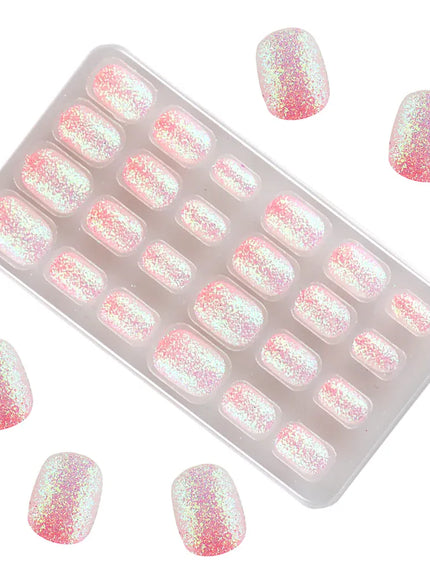 Kiss Icon Kids Press On Nails Preglue Glitter