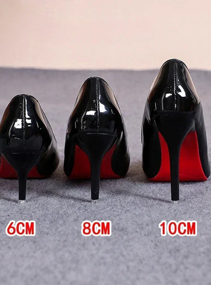 Sexy Red Bottom Women High Heels Classic Ladies Pumps Autumn Soft Leather Dress Heel Shoes for Women Banquet Wedding High Heels