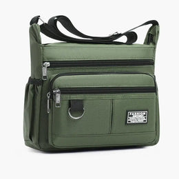 Mens Crossbody Bag Single Shoulder Bags Big Capacity Multi-Pockets Storage Bag Fashion Handbag Business Crossbody Bags