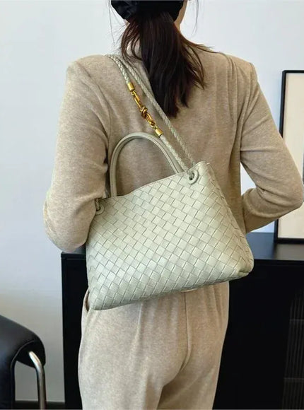Women's Fashionable Elegant Woven Texture Shoulder Crossbody