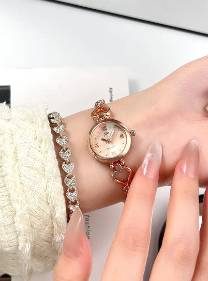 KissIcon Rose Love Bracelet Watch - Compact Exquisite