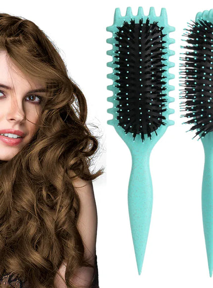 KissIcon Salon Curl Brush - Reduces Pulling For