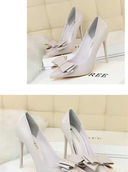 Fashion Sweet Women High Heel Shoes Blue Yellow
