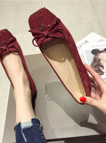 KissICON Flat Shoes for Women Spring Autumn New Korean
