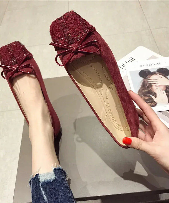 KissICON Flat Shoes for Women Spring Autumn New Korean