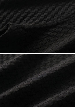 Business High-End Quality Men's Silk Pullover Short Sleeved POLO Neck Solid Color Breathable T-Shirt Knit Bottom Top 2023 Summer