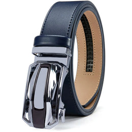 Men Belts Leather Waist Strap Male Automatic Buckle Waistband Mens High Quality Girdle Belts for Women Men Gifts 105 115  125cm